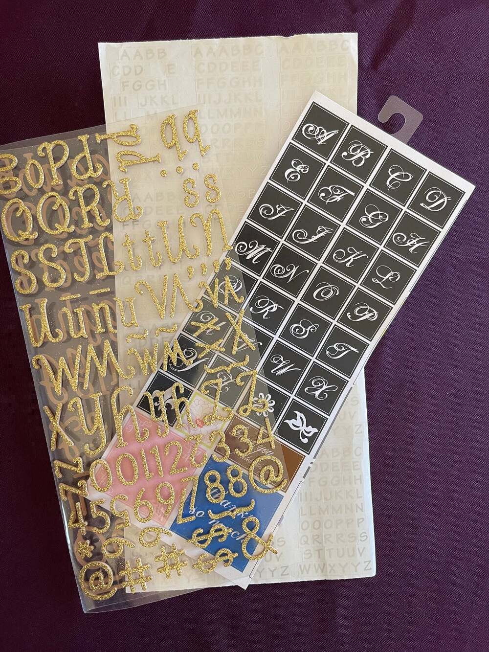 Sheets Of Scrapbooking Stickers